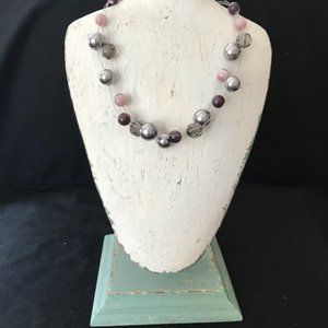 Lia Sophia - Purple & Silver Necklace - NWT
